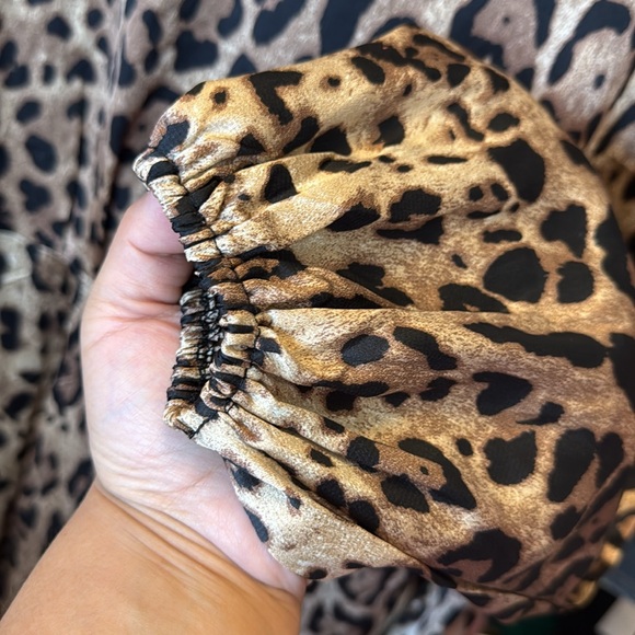 Fashion Nova SZ M Leopard Print Button-Up Dress NWT - Picture 5 of 7